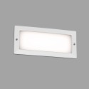 Lampe murale en aluminium à LED intégrée blanc mat SOUILHE