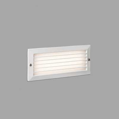Lampe murale en aluminium à LED intégrée blanc mat BEZERIL