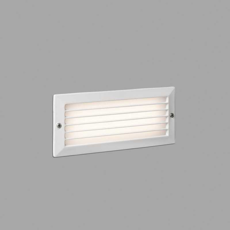 Lampe murale en aluminium à LED intégrée blanc mat BEZERIL