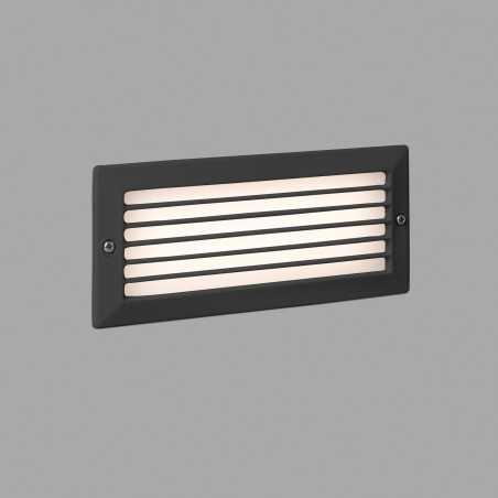Lampe murale en aluminium à LED intégrée gris BRANDO