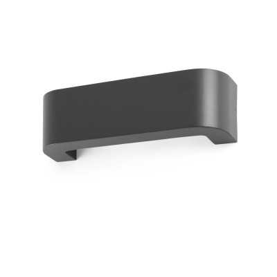 Lampe murale en aluminium à LED intégrée gris BRENAZ