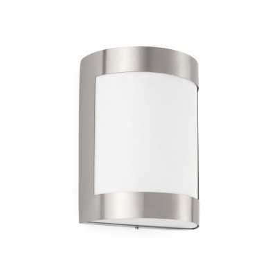 Lampe murale en acier E27 acier brossé MARLIOZ