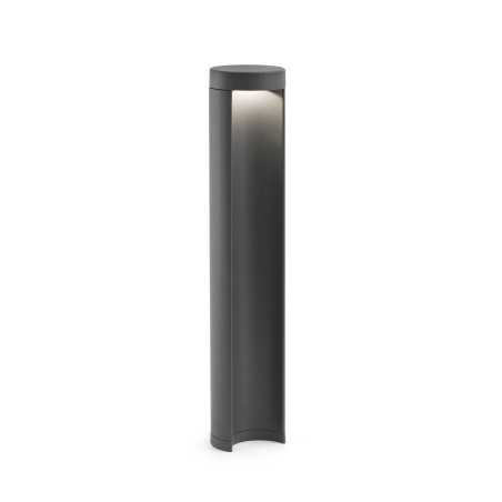 Lampe de sol en aluminium à LED intégrée gris PLESNOY