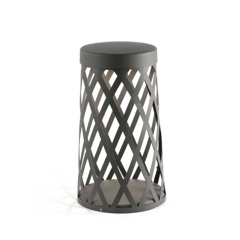 Lampe de sol en aluminium à LED intégrée gris LE ROUY