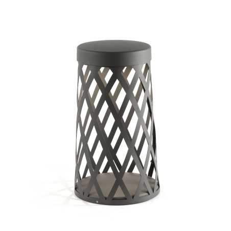 Lampe de sol en aluminium à LED intégrée gris LE ROUY