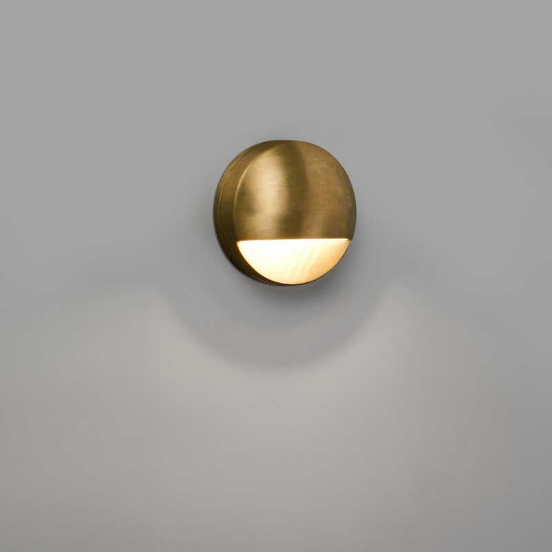 Lampe murale en aluminium à LED intégrée laiton NAFTEL