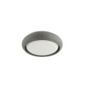 Lampe de plafond en ciment à LED intégrée gris BULLION