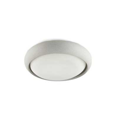 Lampe de plafond en ciment à LED intégrée blanc AUTHIE