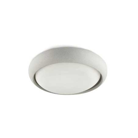 Lampe de plafond en ciment à LED intégrée blanc AUTHIE