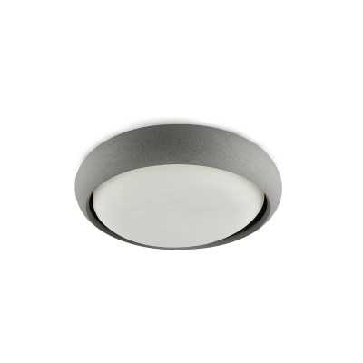 Lampe de plafond en ciment à LED intégrée gris MATOUR