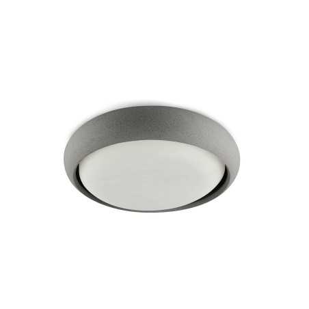 Lampe de plafond en ciment à LED intégrée gris MATOUR