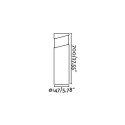 Lampe de sol en ciment E27 ciment SARZEAU
