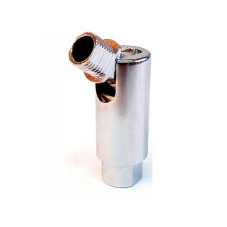 Rotule articulée en métal chromé de 50 mm de hauteur pour lampes