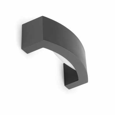 Lampe murale en aluminium E27 gris ORIGNY