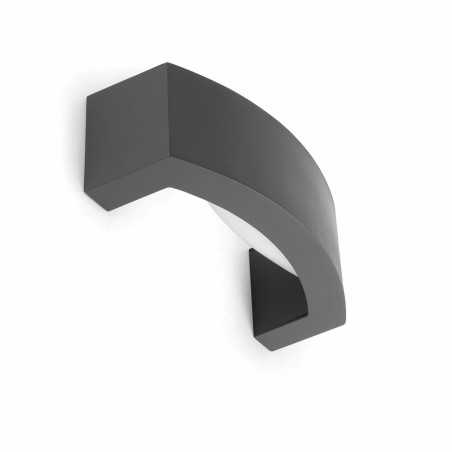 Lampe murale en aluminium E27 gris ORIGNY