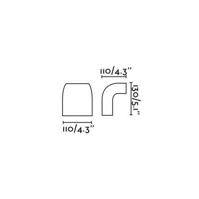 Lampe murale en aluminium GU10 gris CHESLEY