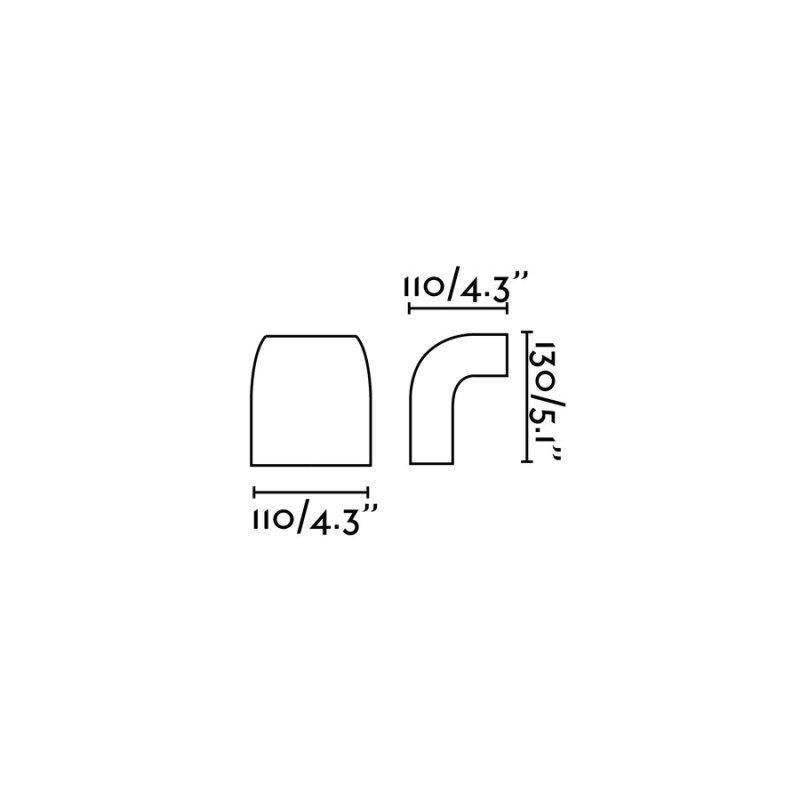 Lampe murale en aluminium GU10 gris CHESLEY