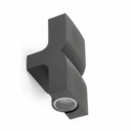 Lampe murale en aluminium GU10 gris BOURRET