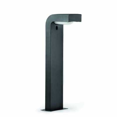 Lampe de sol en aluminium E27 gris CHARMES