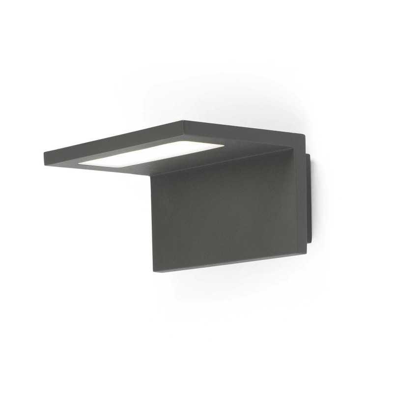Lampe murale en aluminium à LED intégrée gris BEYNES