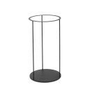 Support de sol en acier noir pour lampe VELIEUX