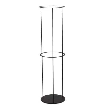 Support de sol long en acier noir pour lampe VELIEUX