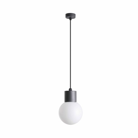 Lampe de plafond en aluminium E27 gris MEUDON