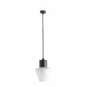 Lampe de plafond en aluminium E27 gris LOURDES