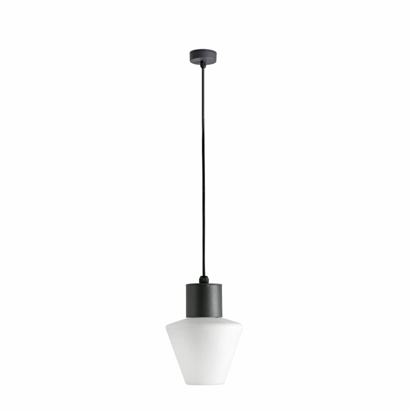 Lampe de plafond en aluminium E27 gris LOURDES