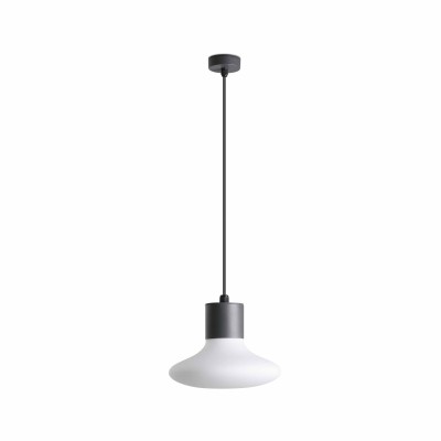Lampe de plafond en aluminium E27 gris SANZEY