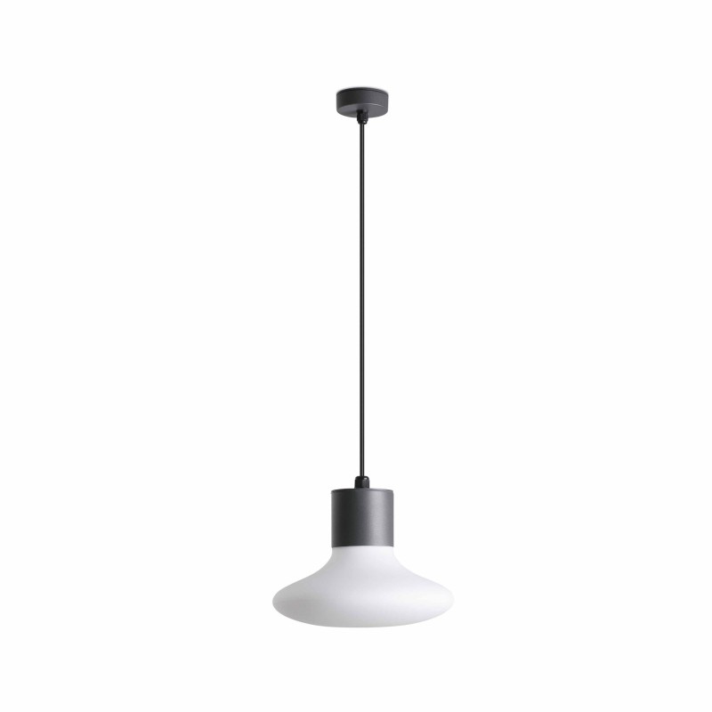 Lampe de plafond en aluminium E27 gris SANZEY
