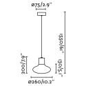 Lampe de plafond en aluminium E27 gris SANZEY