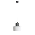Lampe de plafond en aluminium E27 gris SALOUËL