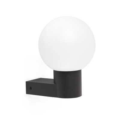Lampe murale en aluminium E27 gris GRANGES