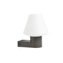 Lampe murale en aluminium E27 gris CORNET