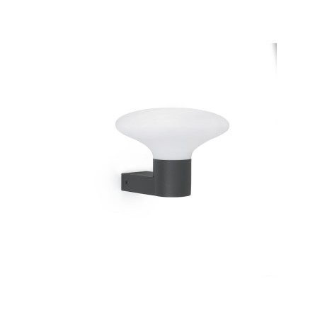 Lampe murale en aluminium E27 gris SOUMANS