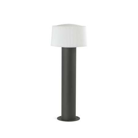 Lampe de sol en aluminium E27 gris MANTHES