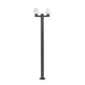 Lampe de sol en aluminium E27 gris BEAUZAC