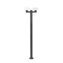 Lampe de sol en aluminium E27 gris LOISON