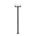 Lampe de sol en aluminium E27 gris BOURGY