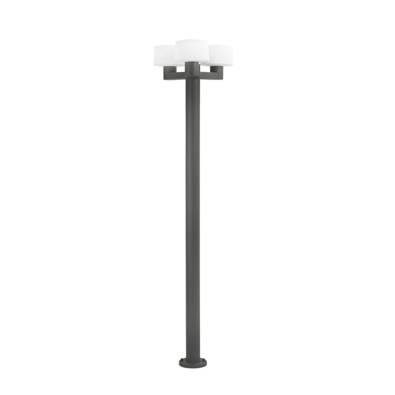 Lampe de sol en aluminium E27 gris RANDAN