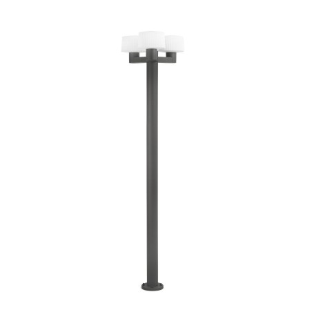 Lampe de sol en aluminium E27 gris RANDAN