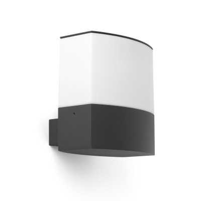 Lampe murale en aluminium E27 gris VEILLY