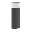 Lampe de sol en aluminium E27 gris REMIES