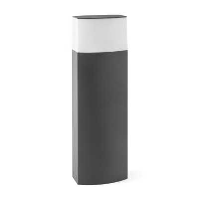 Lampe de sol en aluminium E27 gris REMIES