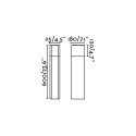 Lampe de sol en aluminium E27 gris REMIES
