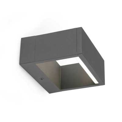 Lampe murale en aluminium à LED intégrée gris LABATUT