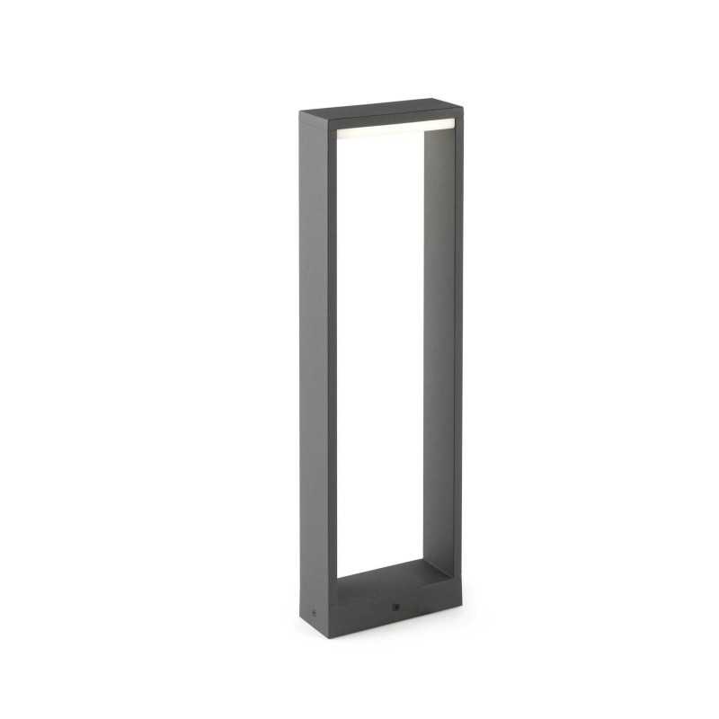 Lampe de sol en aluminium à LED intégrée gris ANDILLY