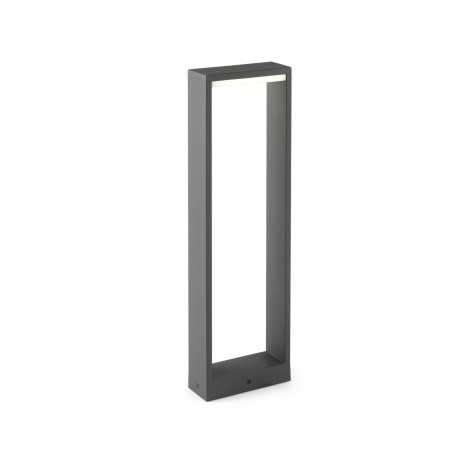 Lampe de sol en aluminium à LED intégrée gris ANDILLY