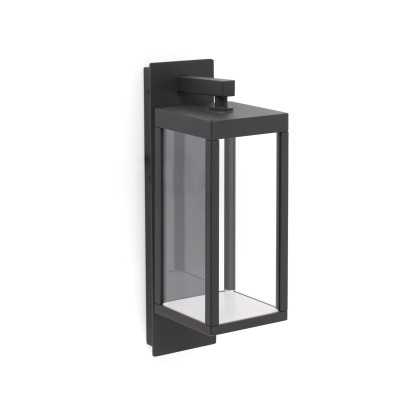 Lampe murale en aluminium à LED intégrée gris CHABRAC